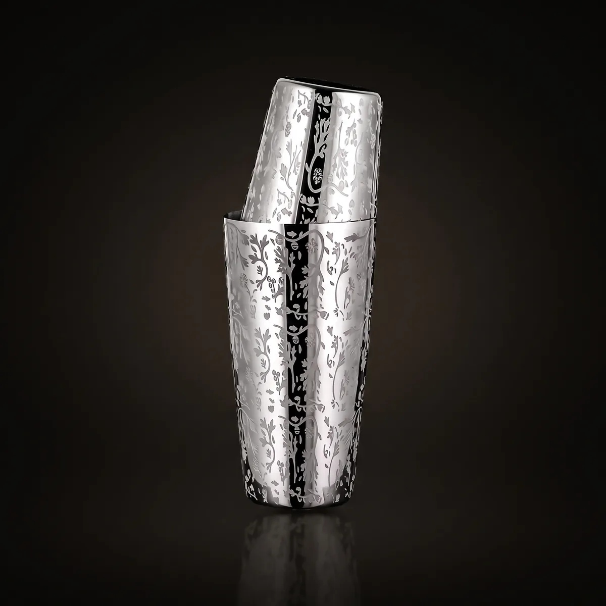 Engraved Boston shaker 500 + 800 ml, front view