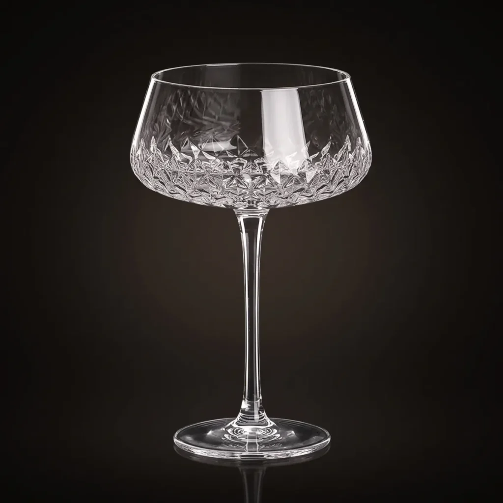 Engraved cocktail coupe 300 ml, front view