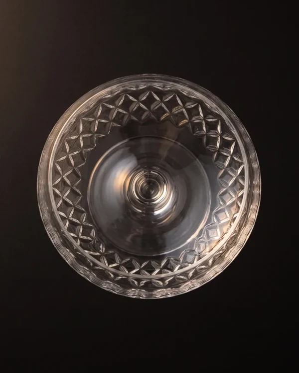 Engraved cocktail coupe 300 ml, top view