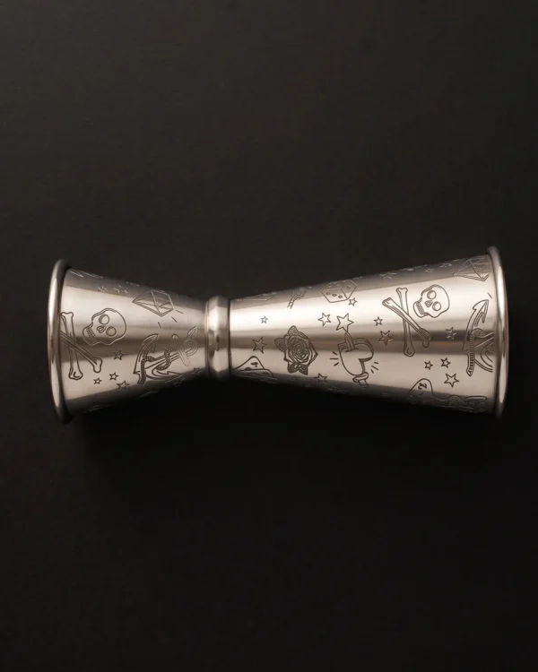 Engraved double jigger 30/60 ml, top view