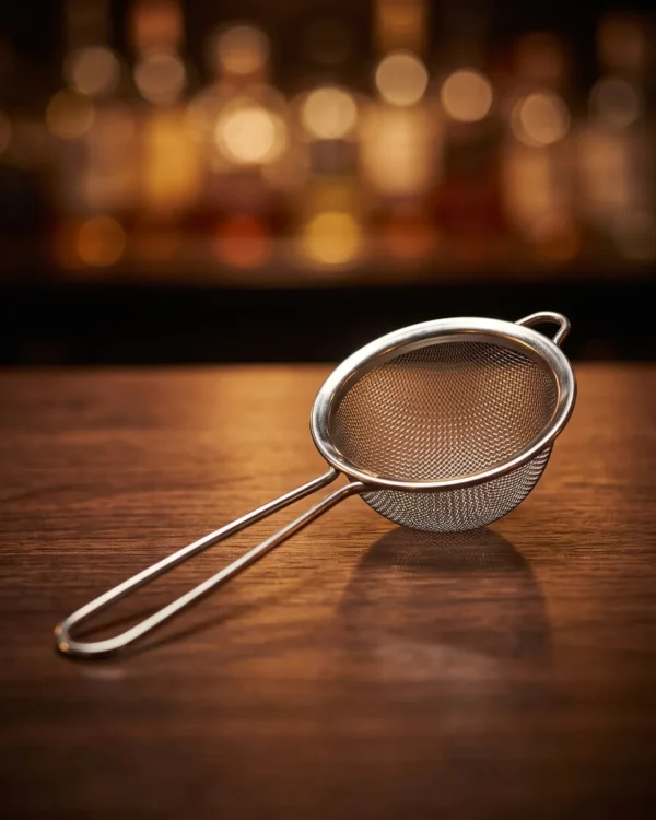 Fine-mesh strainer 5 cm, on a bar counter