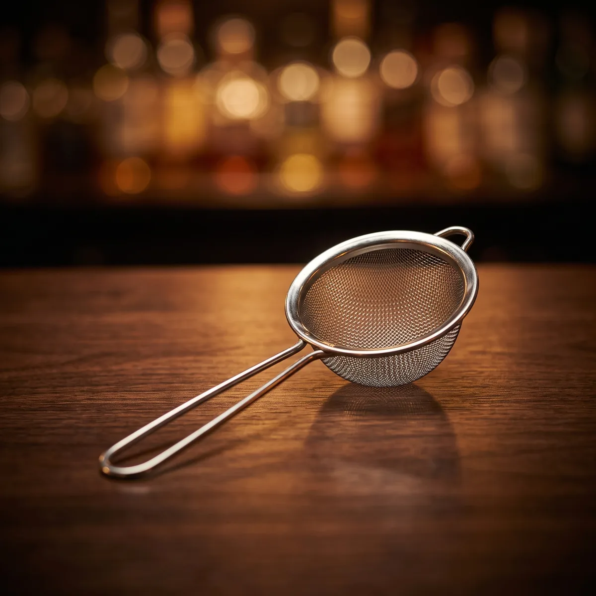 Fine-mesh strainer 5 cm, on a bar counter