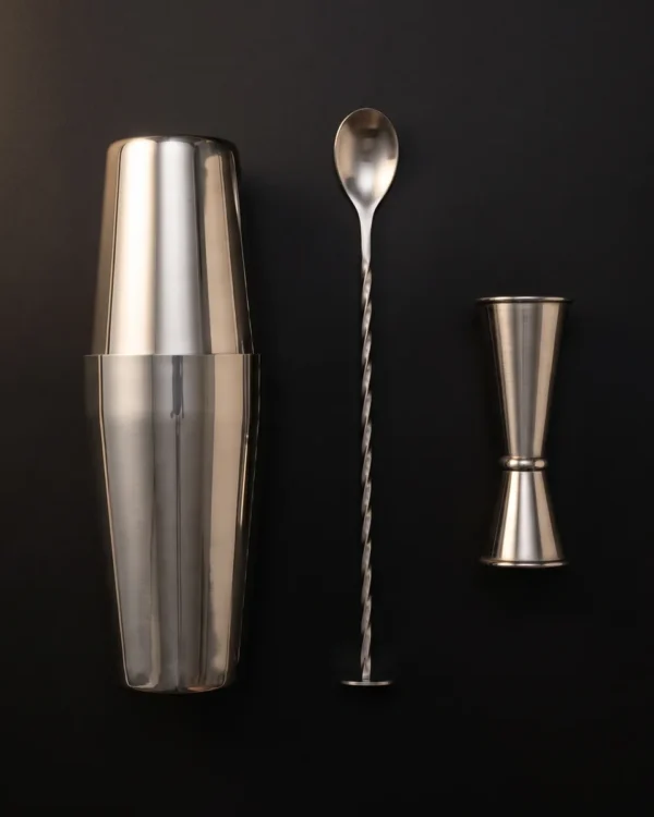 Boston shaker set, 3 pieces, top view
