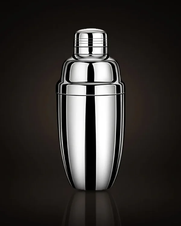 Stainless steel cobbler shaker 550 ml, front view