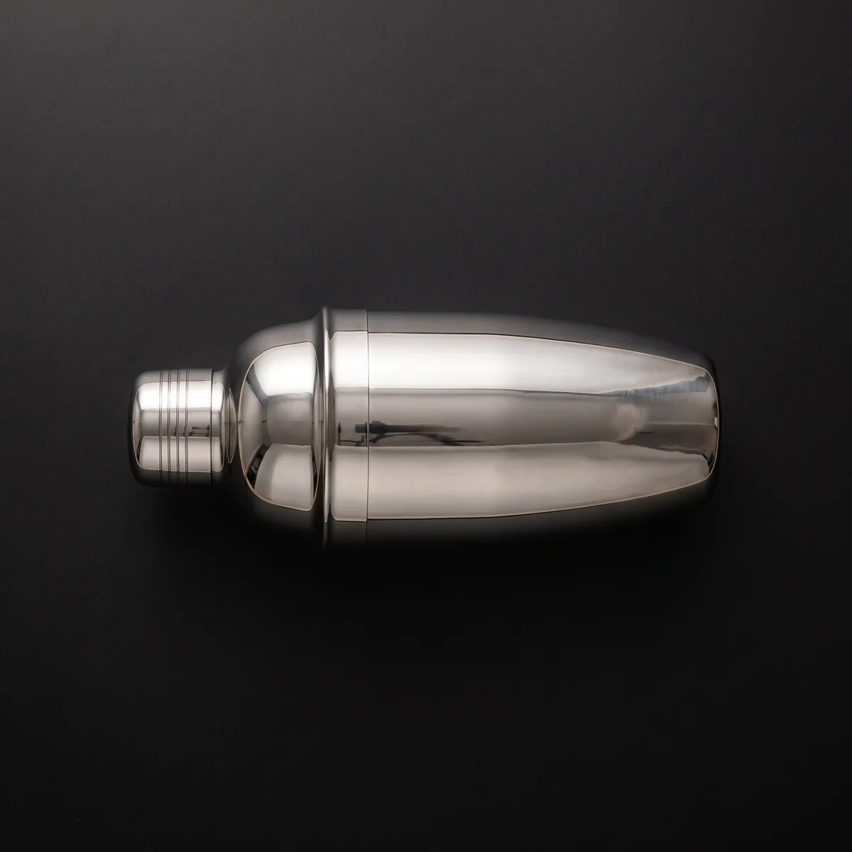 Stainless steel cobbler shaker 550 ml, top view