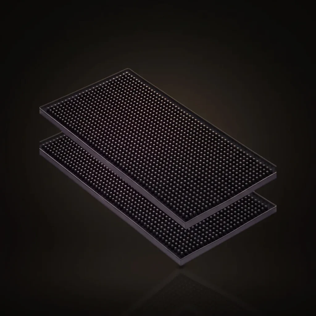 Non-slip bar mats, set of 2, front view
