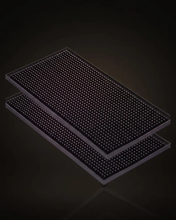 Non-slip bar mats, set of 2, front view