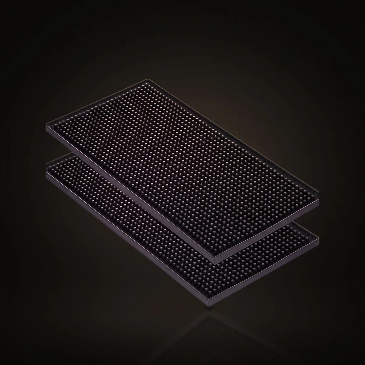 Non-slip bar mats, set of 2, front view
