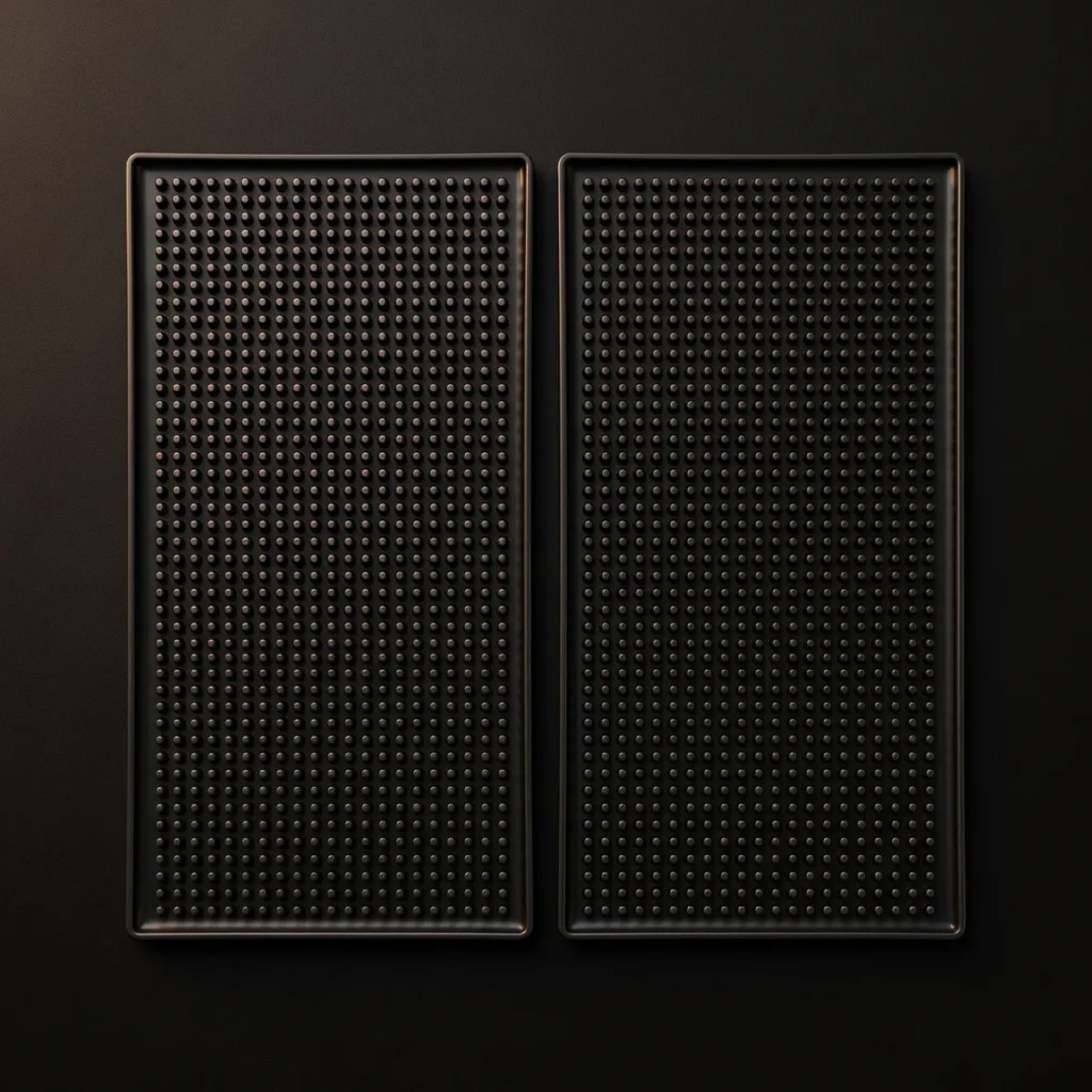 Non-slip bar mats, set of 2, top view