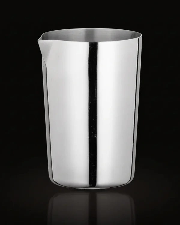 Stainless steel shaker tin 475 ml, front view