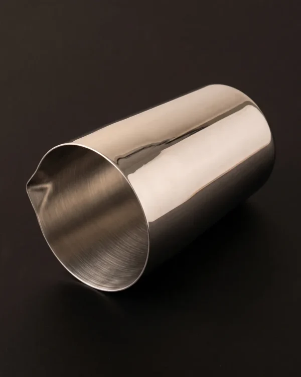 Stainless steel shaker tin 475 ml, top view