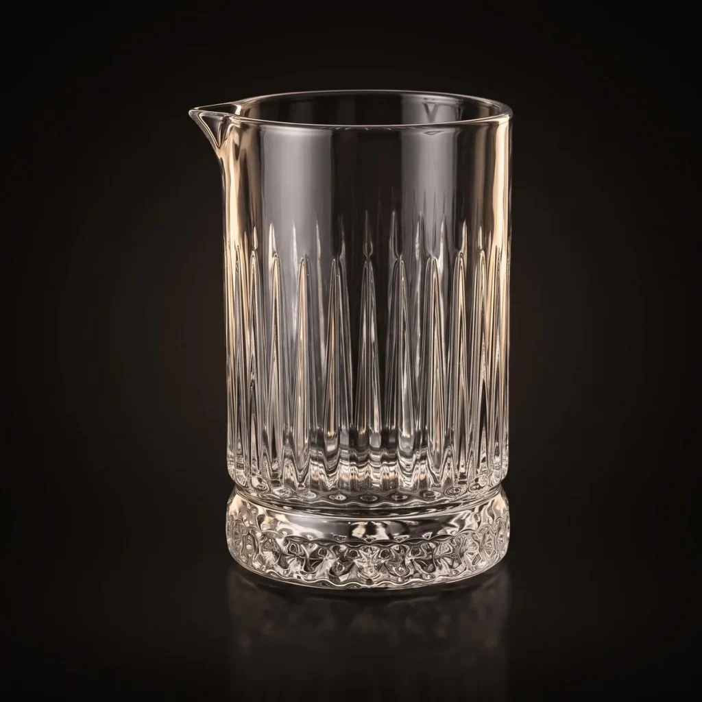 Mixing glass 700 ml, vertical ribs, front view