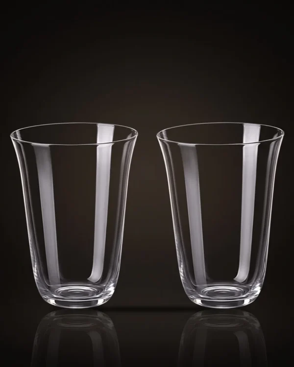 Light tall glasses 360 ml, set of 2, front view